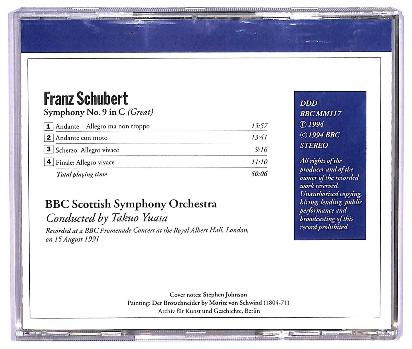EBOND Schubert - Symphony No. 9 In C (Great) CD CD065241