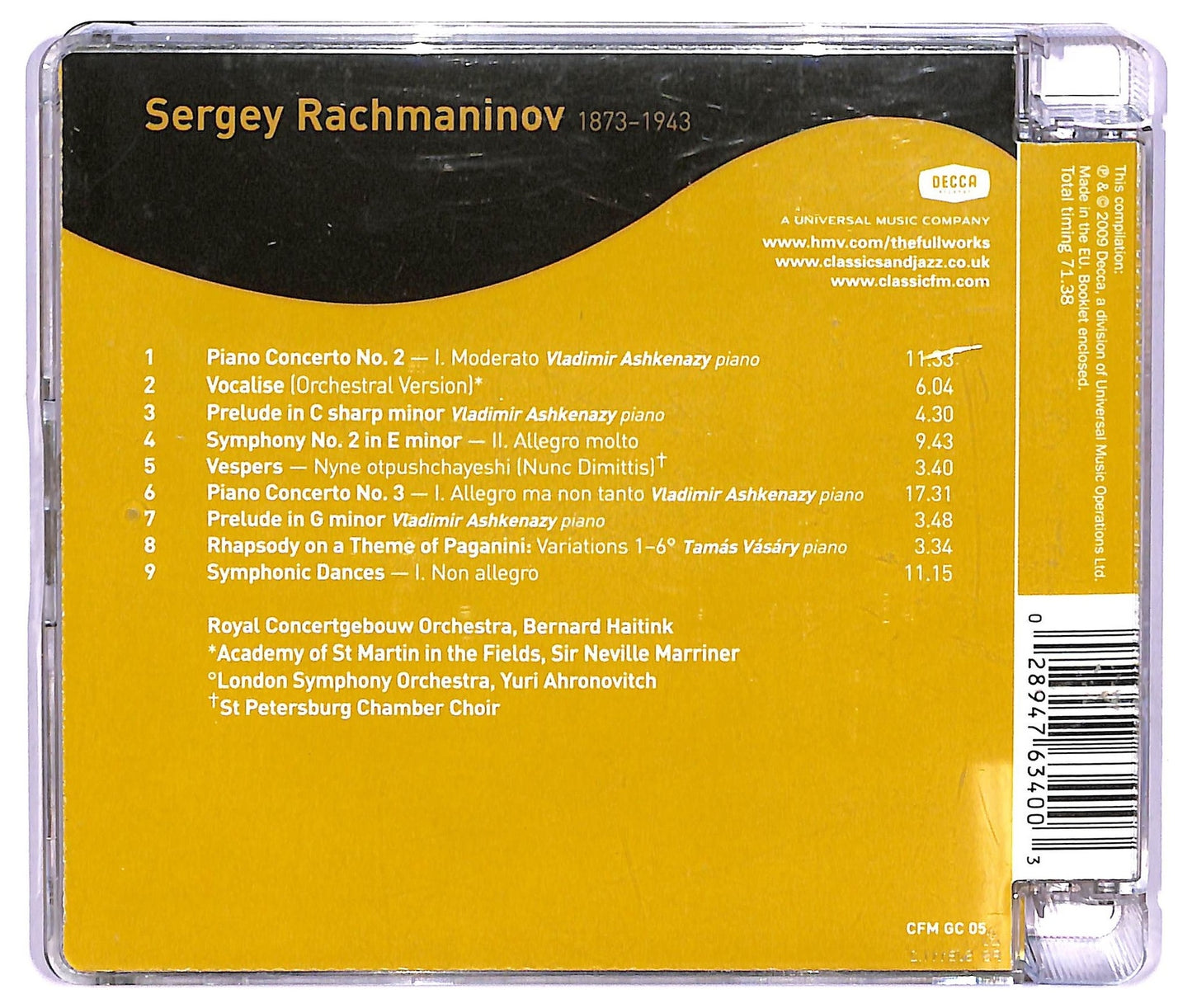 EBOND Sergei Rachmaninov - Discover Rachmaninov CD CD065244