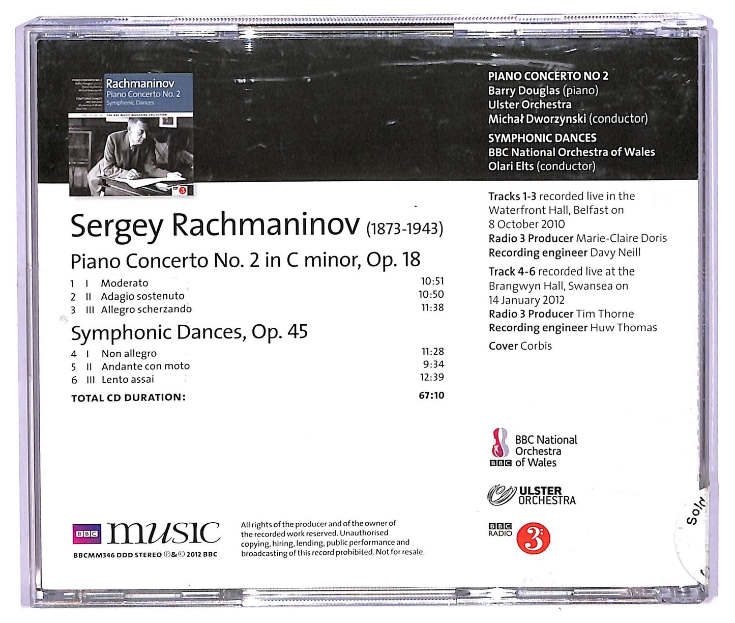 EBOND Rachmaninov - Piano Concerto No. 2 Symphonic Dances CD CD065247