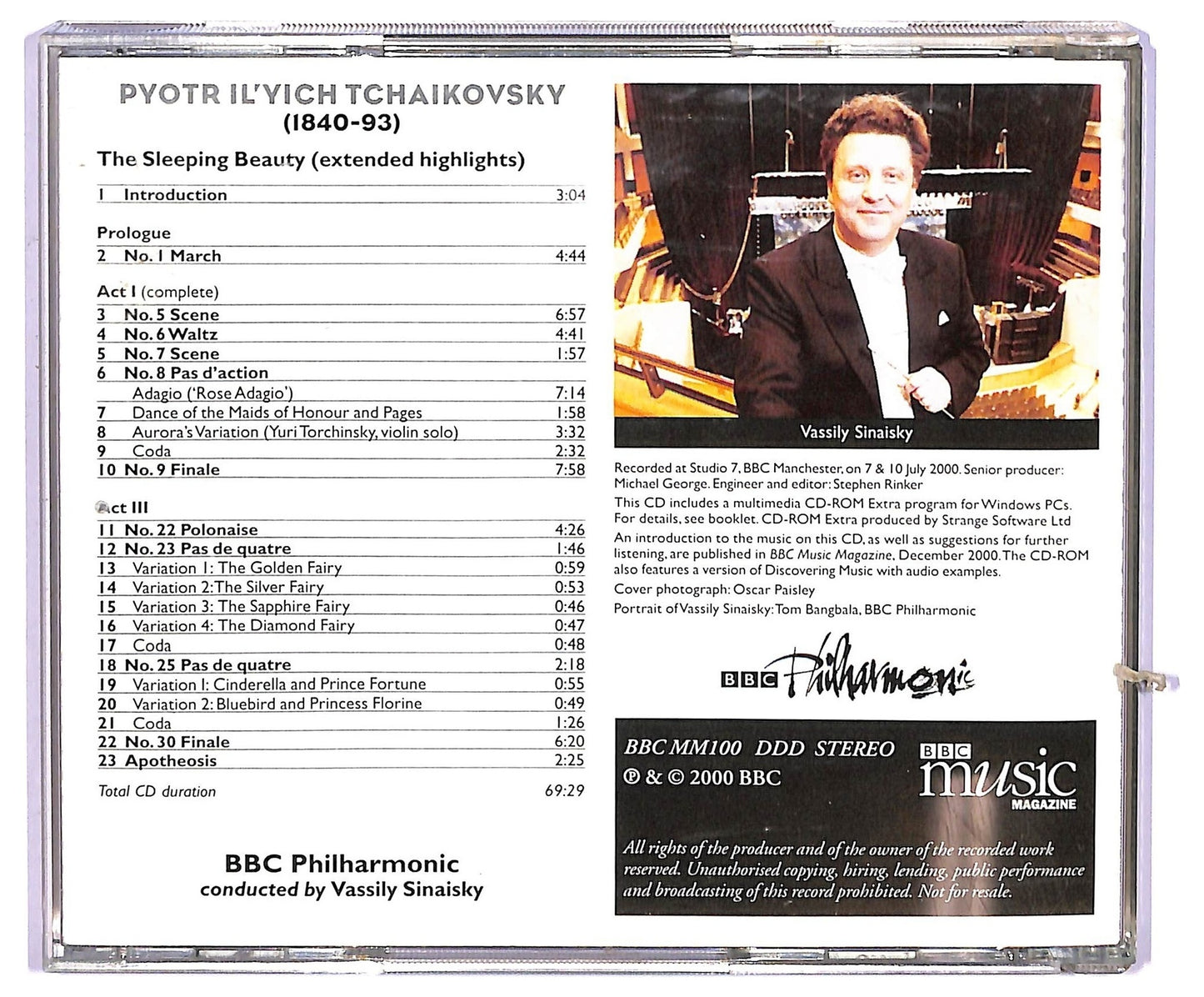 EBOND Tchaikovsky - Sleeping Beauty (extended highlights) CD CD065253