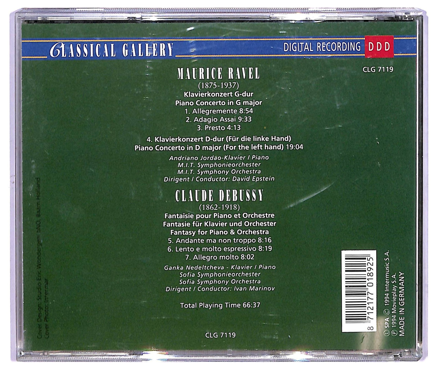 EBOND Maurice Ravel Claude Debussy - Ravel Debussy CD CD065407