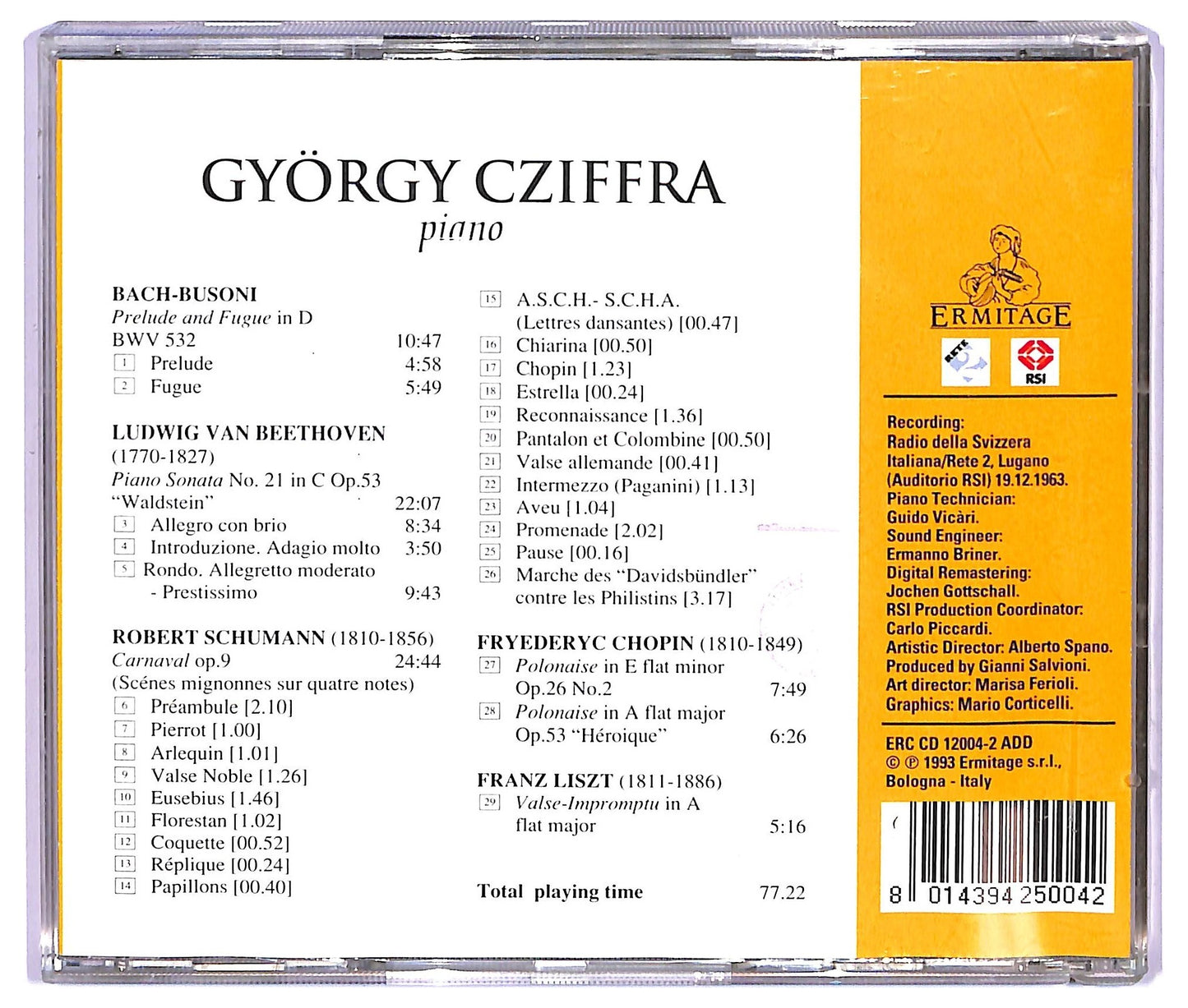 EBOND Gyorgy Cziffra - piano CD CD065419