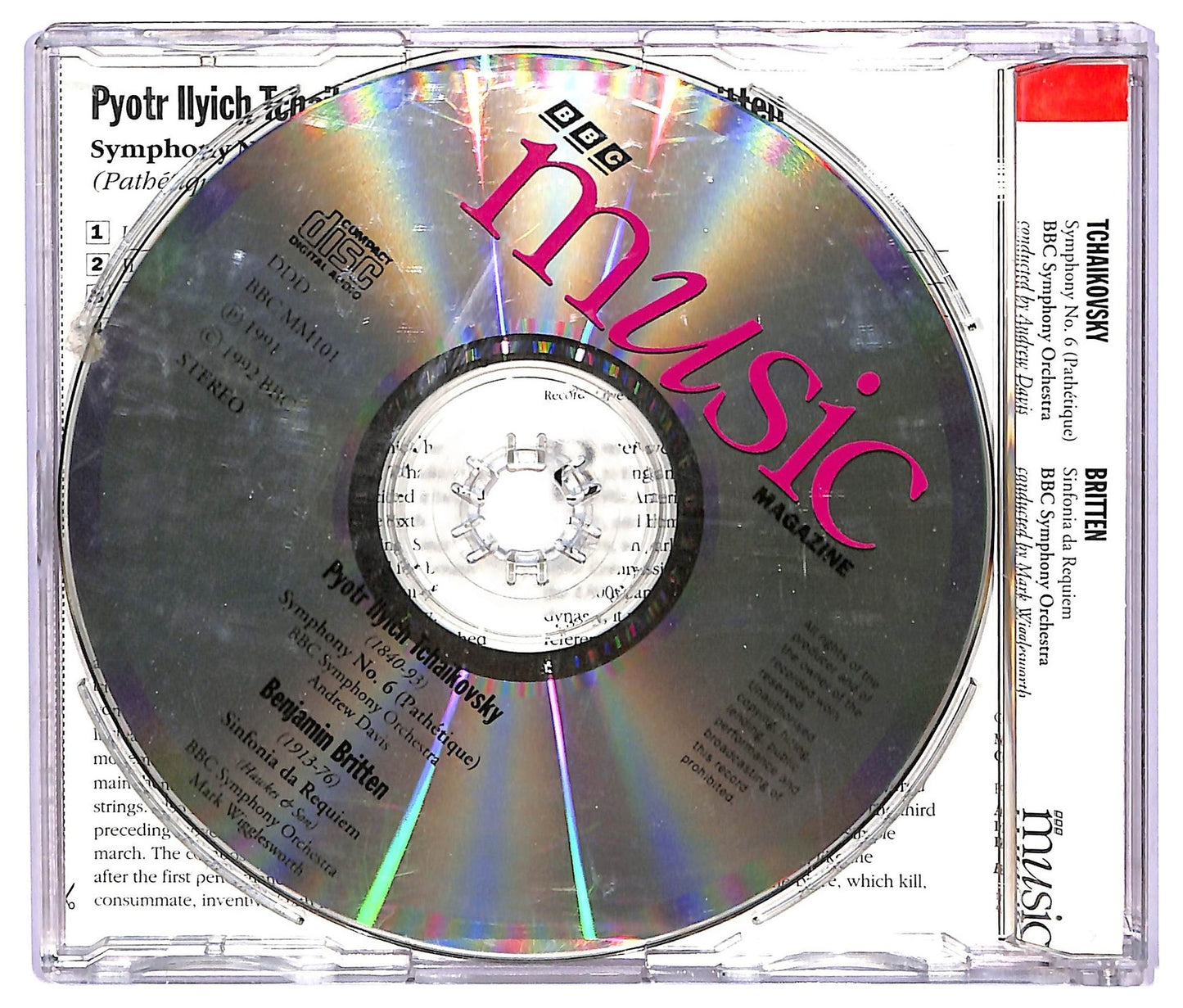 EBOND Tchaikovsky Britten - Symphony No. 6 (Pathetique) Sinfonia Da Requiem CD CD065421