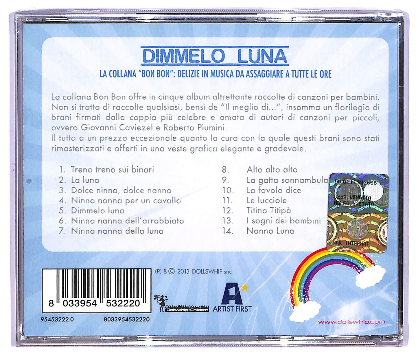 EBOND Various - Dimmelo Luna Le Ninne Nanne di Caviezel e Piumin CD CD065513