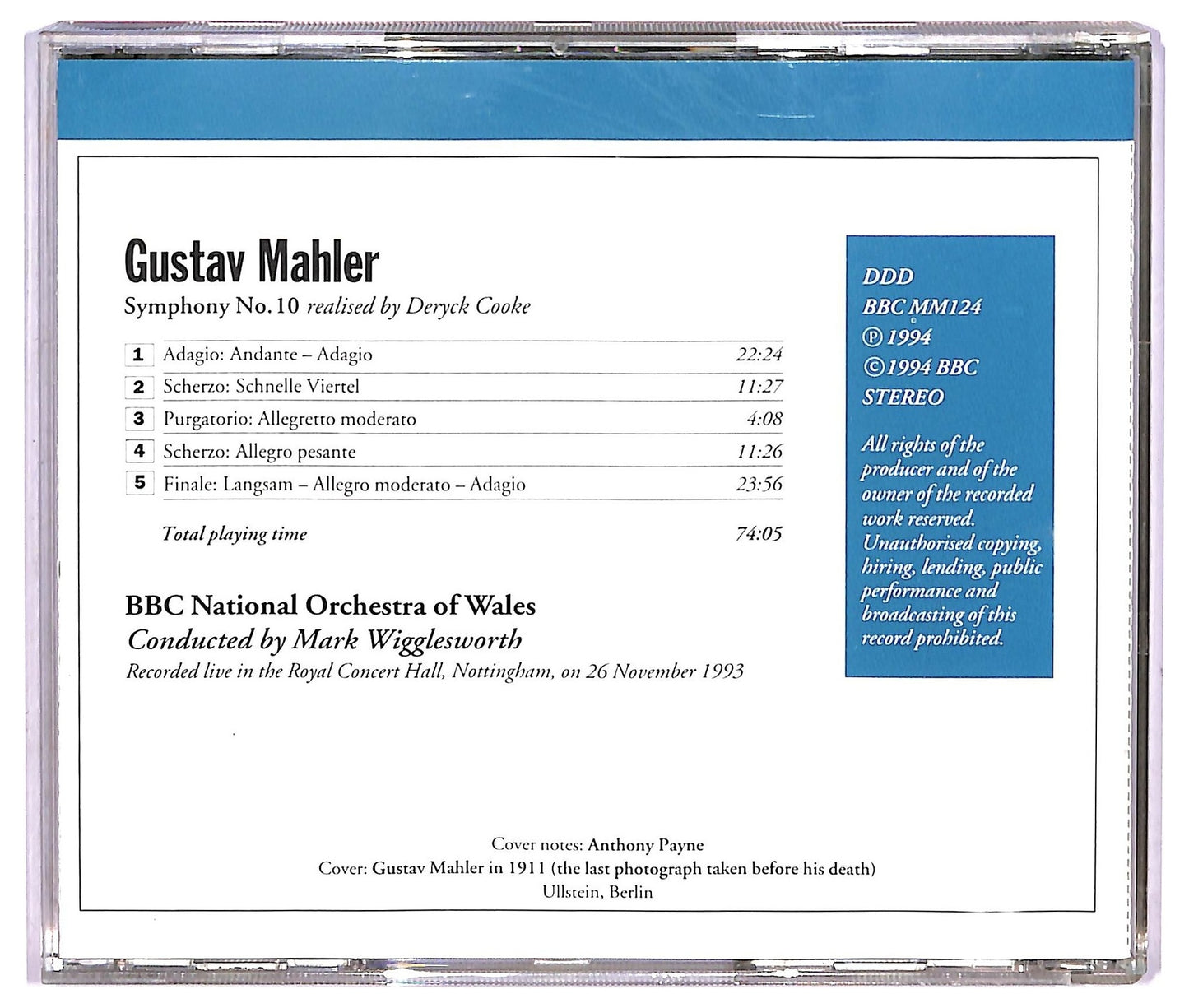 EBOND Mahler - Symphony No. 10 CD CD065541
