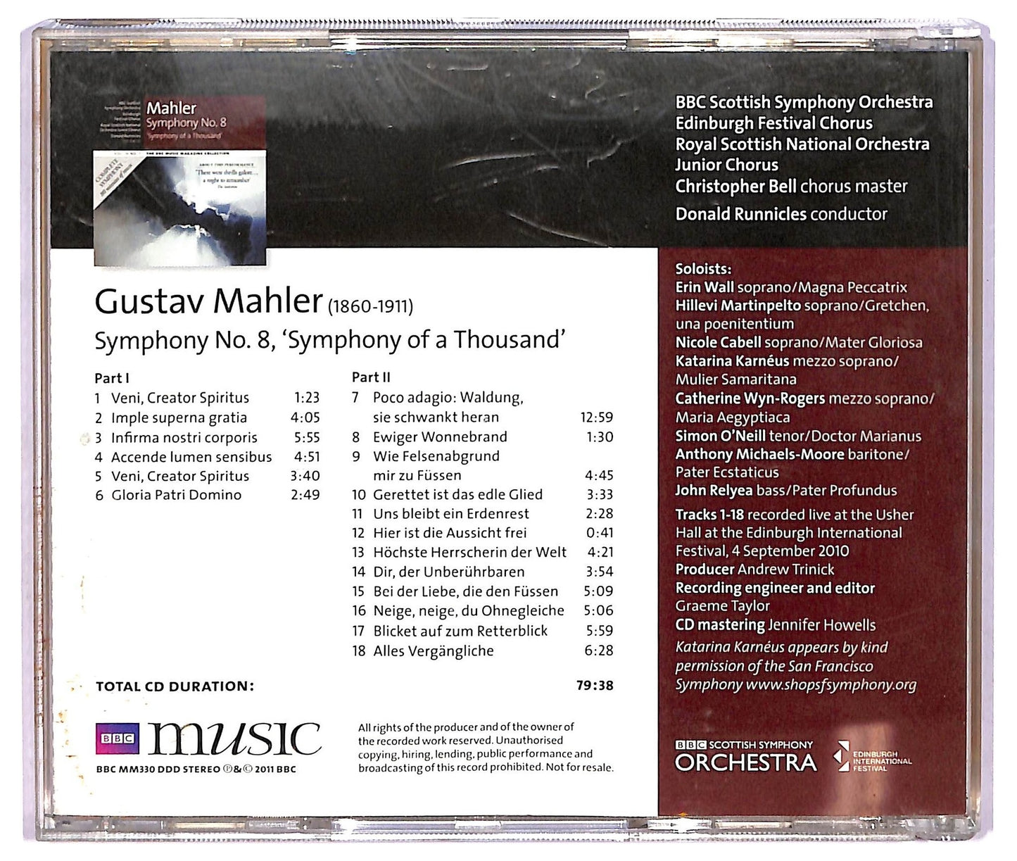 EBOND Mahler - Symphony No. 8 'Symphony Of A Thousand' CD CD065542