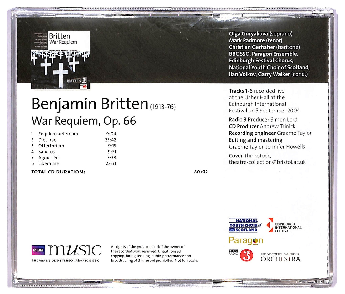 EBOND Britten - War Requiem CD CD065555