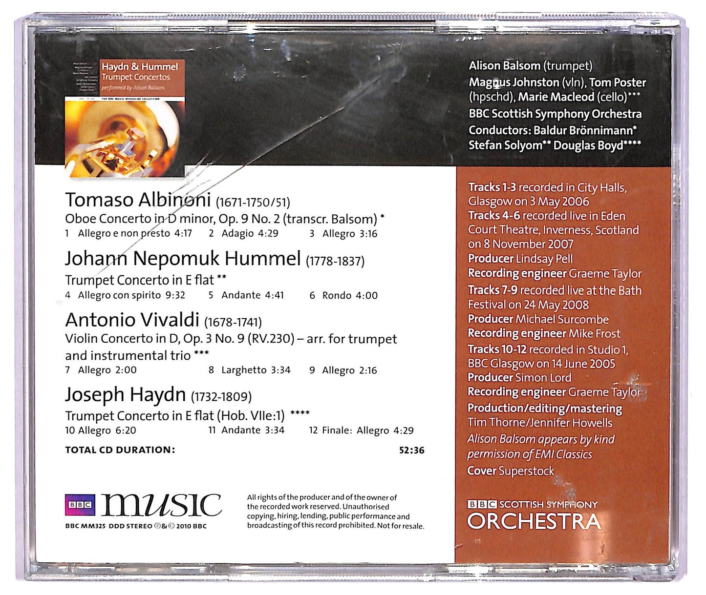 EBOND Haydn & Hummel - Alison Balsom - Trumpet Concertos CD CD065625