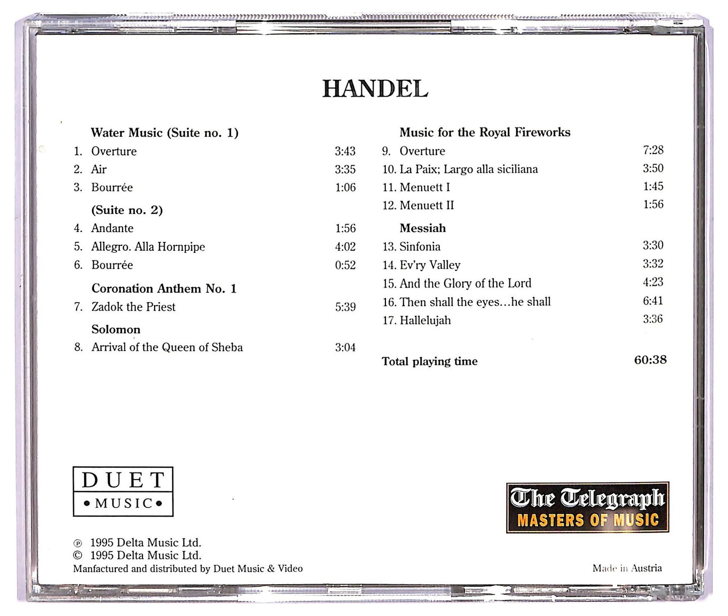 EBOND Handel - Handel CD CD065627