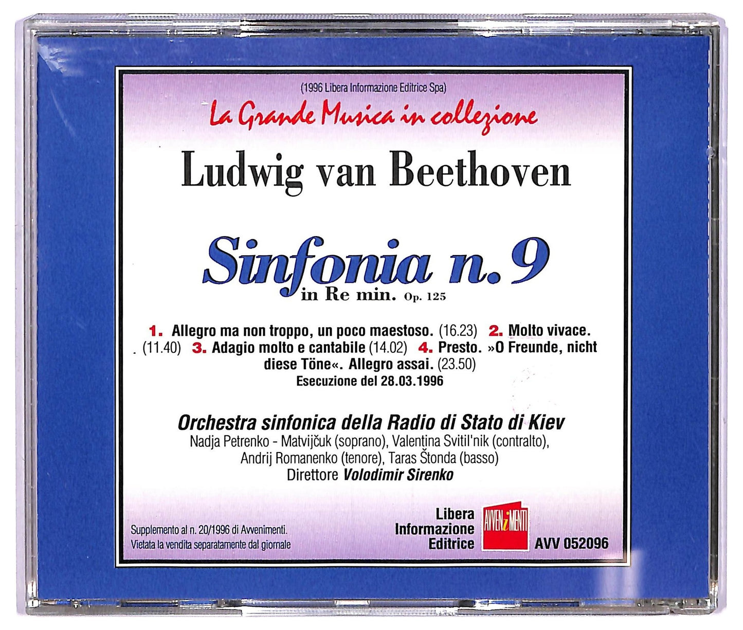 EBOND Beethoven - Sinfonia n.9 in re min op.125 CD CD065645