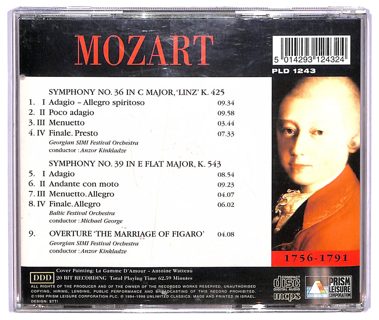 EBOND Mozart - Symphonies No.36 Linz & No.39 CD CD065706