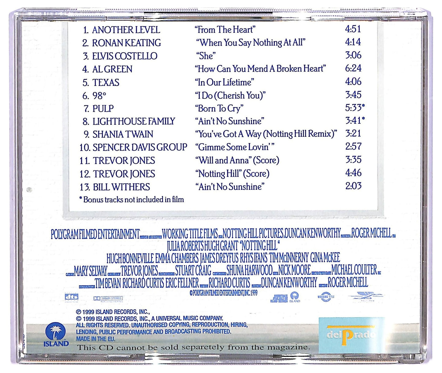 EBOND Various - Notting Hill - Soundtrack CD CD065726