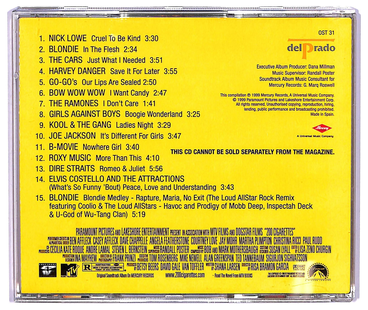 EBOND Various - 200 Cigarettes - Music From The Motion Picture CD CD065727