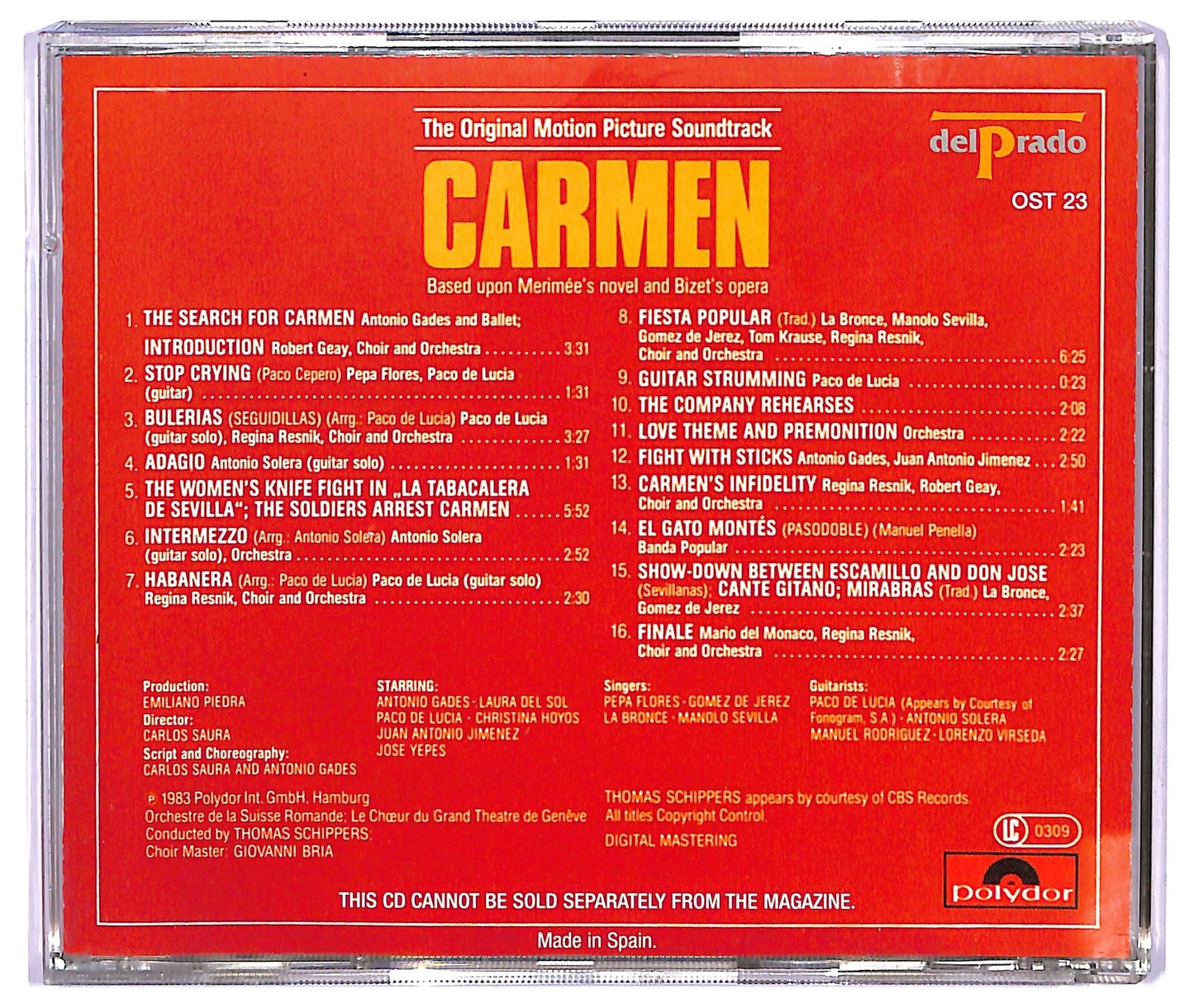 EBOND L'Orchestre De La Suisse Romande– Carmen - Soundtrack CD CD065731