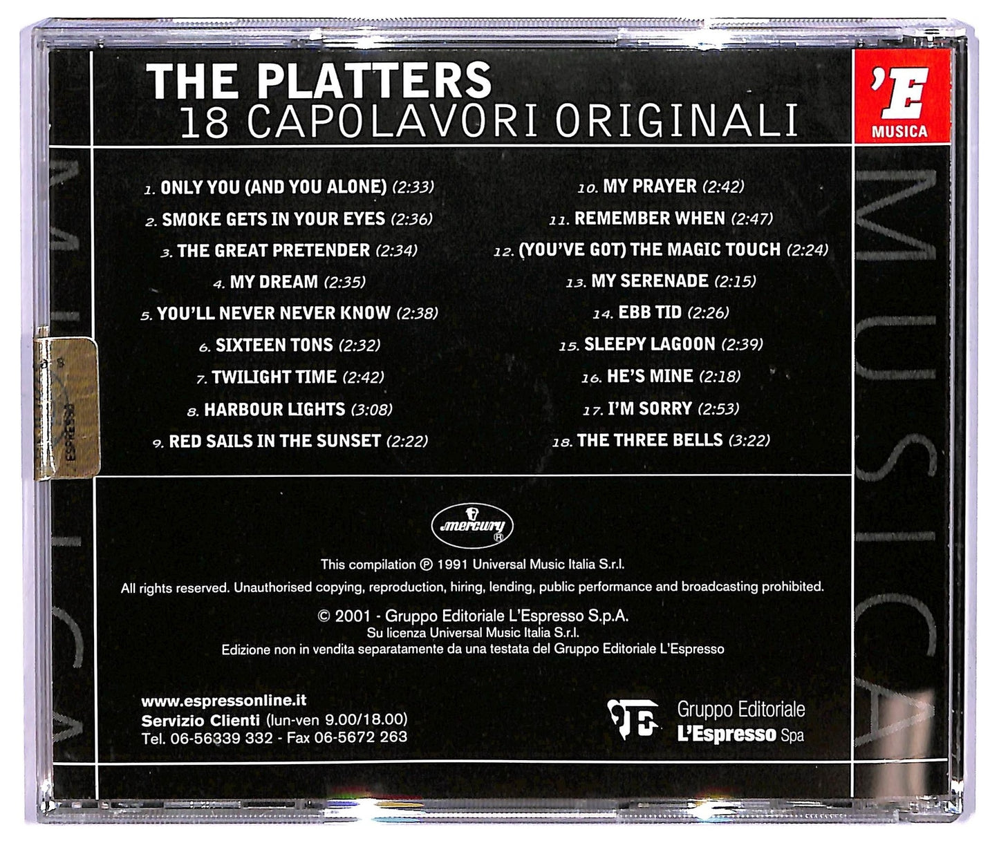 EBOND The Platters - 18 Capolavori Originali CD CD065744