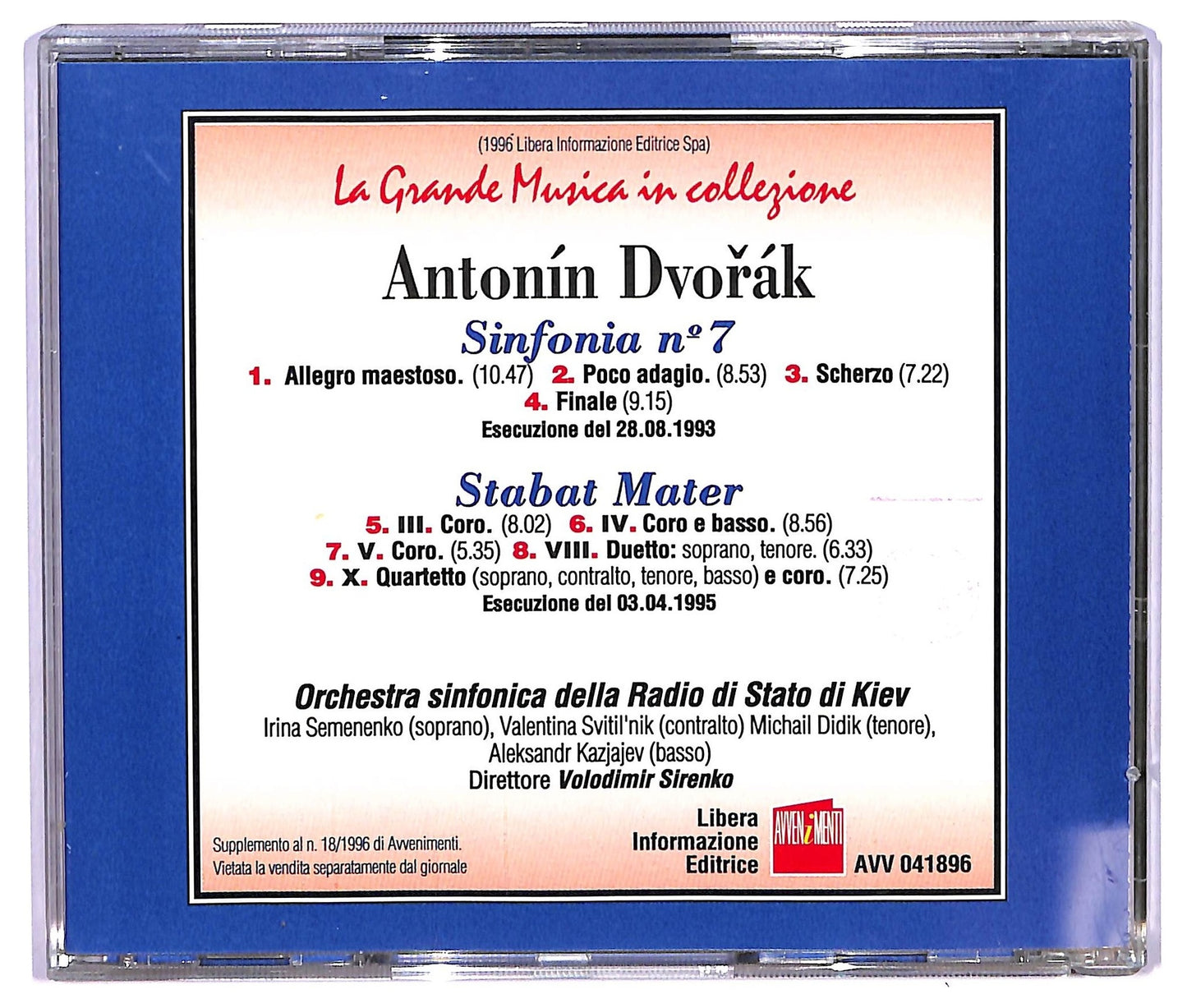 EBOND Antonin Dvorak - sinfonia n.7 CD CD065756