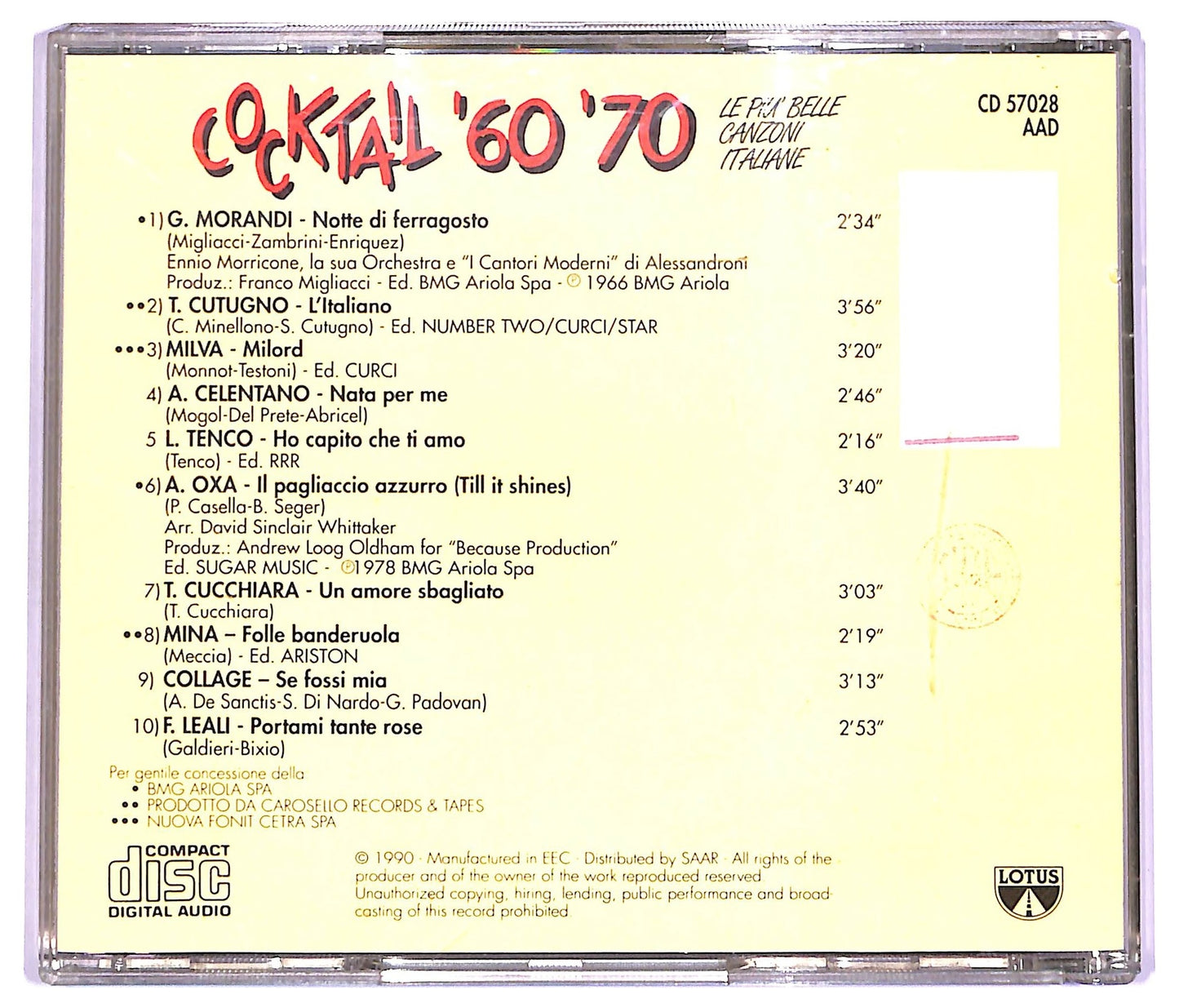 EBOND Various - Cocktail 60 / 70 vol.1 CD CD065810