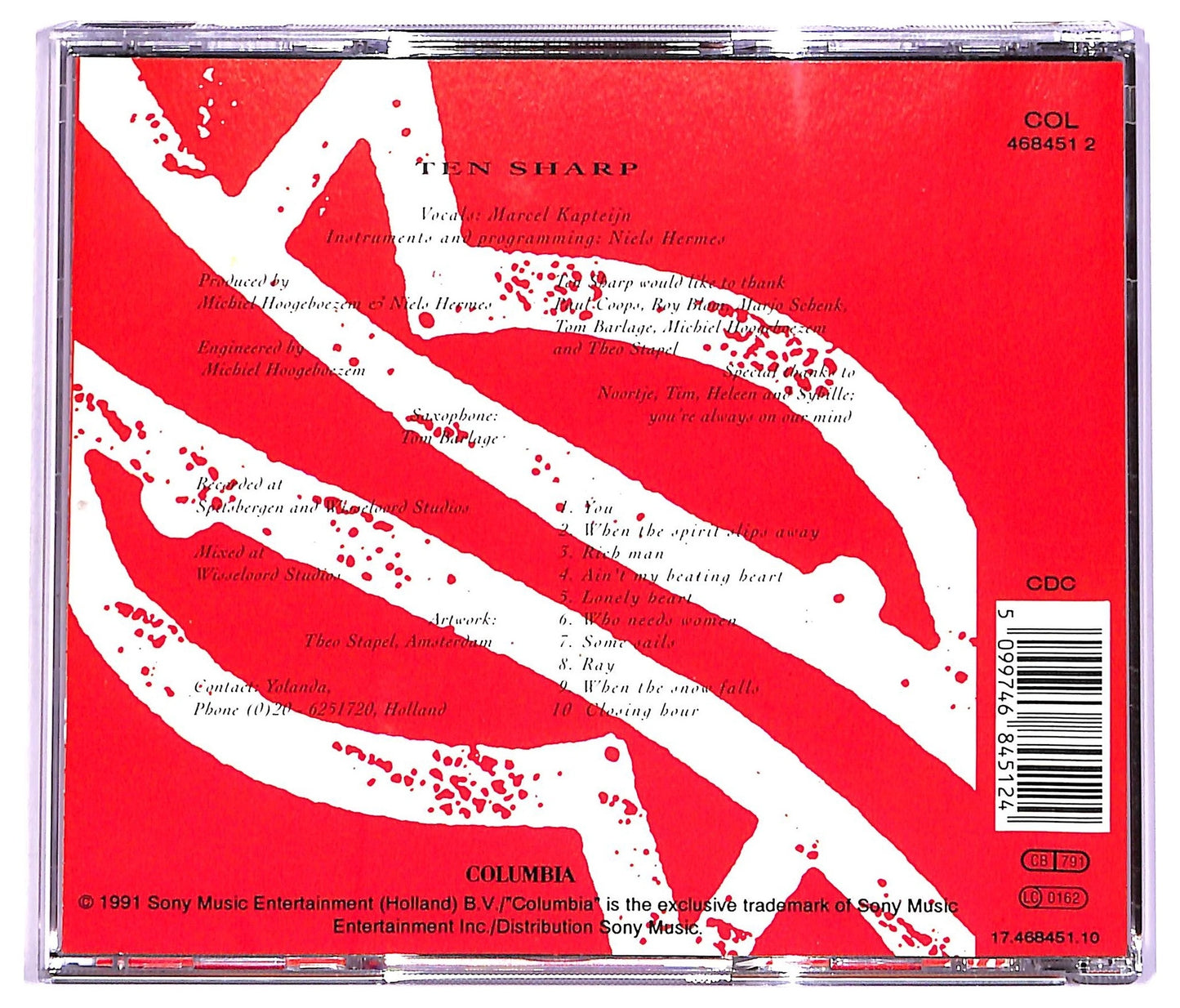 EBOND Ten Sharp - Under The Water-line CD CD065811
