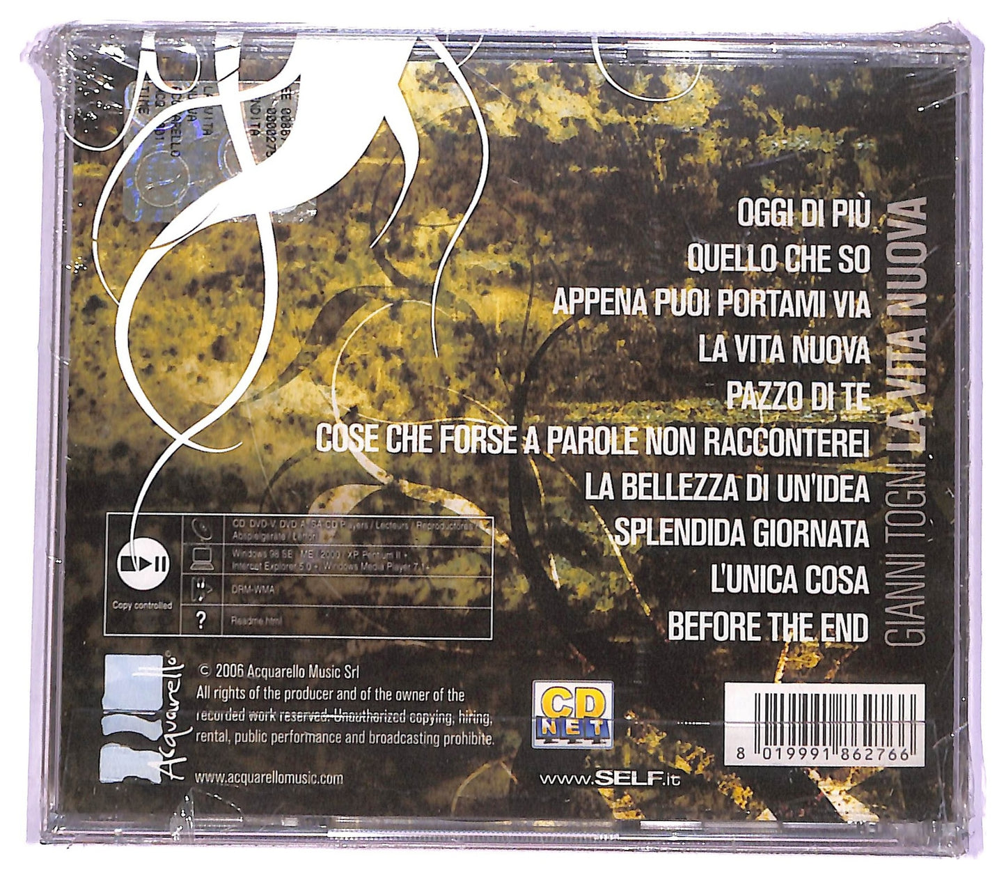 EBOND Gianni Togni - La Vita Nuova CD CD065861