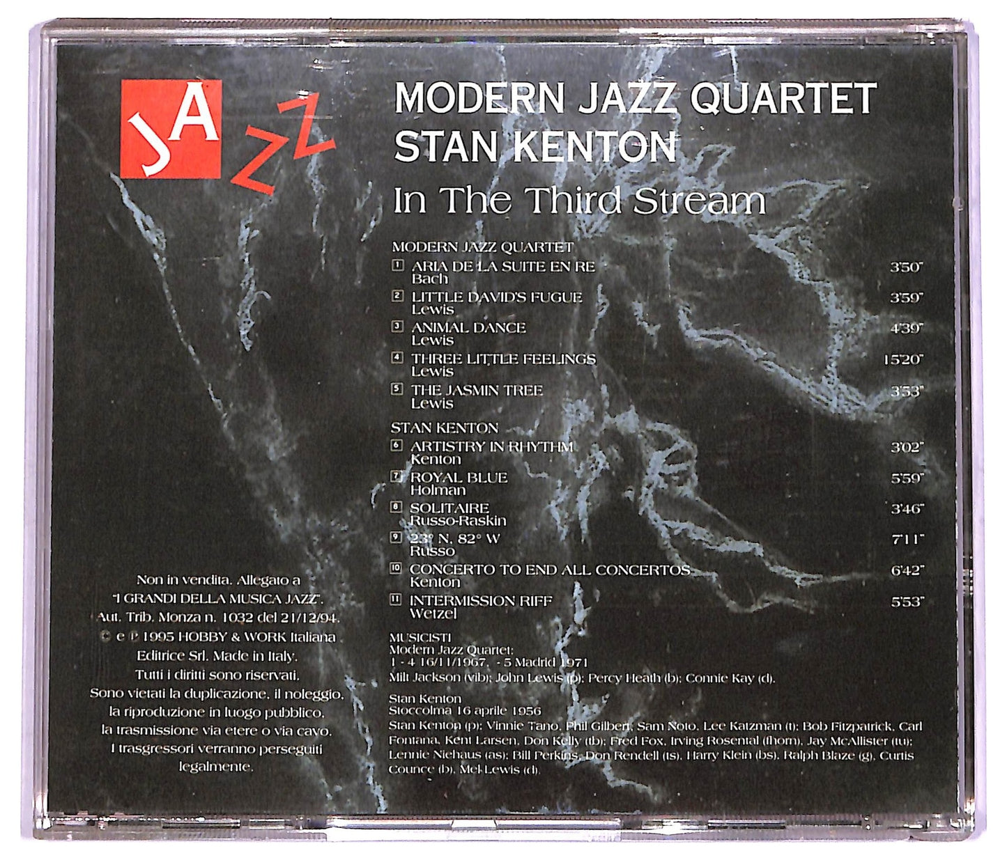 EBOND Modern Jazz Quartet Stan Kenton - In The Third Stream COMPILATION EDITORIALE JEWEL CASE CD CD065907