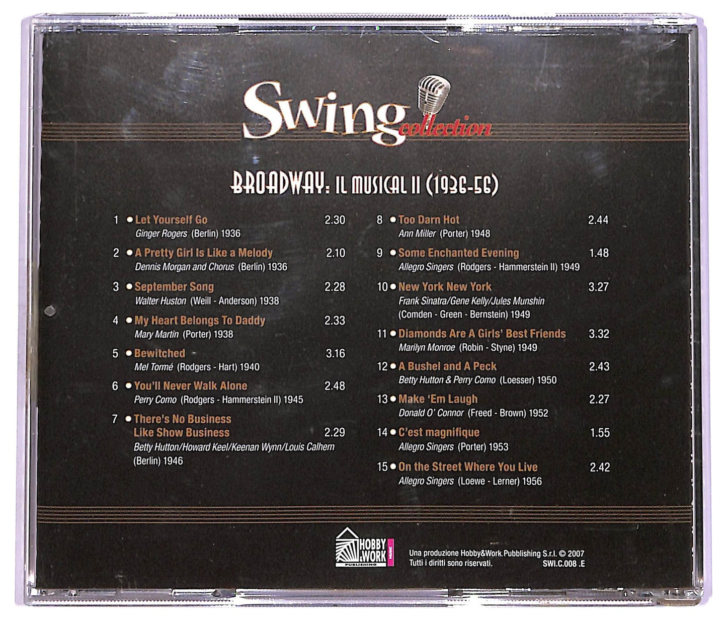 EBOND Various - Broadway Il Musical II (1936-56) Swing Collection COMPILATION EDITORIALE JEWEL CASE CD CD065922