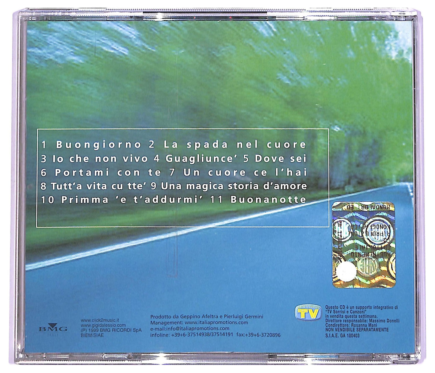 EBOND Gigi D'Alessio - Portami Con Te ALBUM EDITORIALE JEWEL CASE CD CD065939