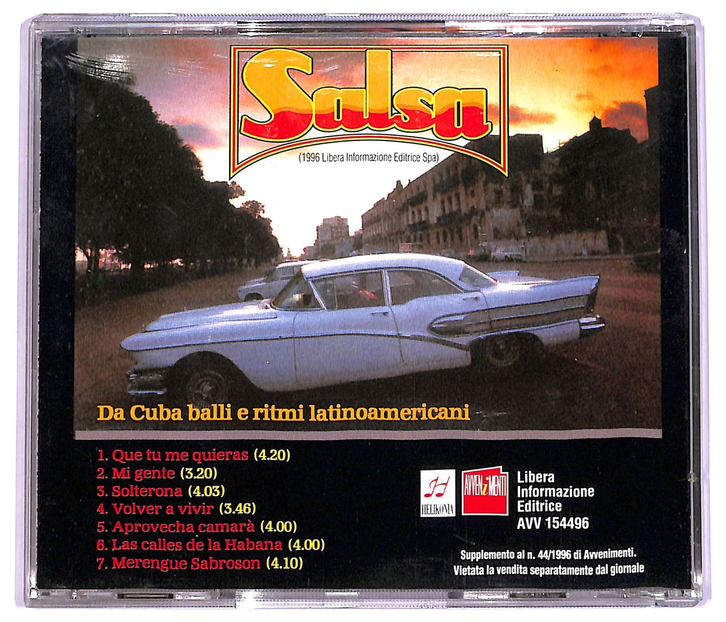 EBOND Adrenalina Son - Salsa (Da Cuba Balli E Ritmi Latinoamericani) CD CD065955