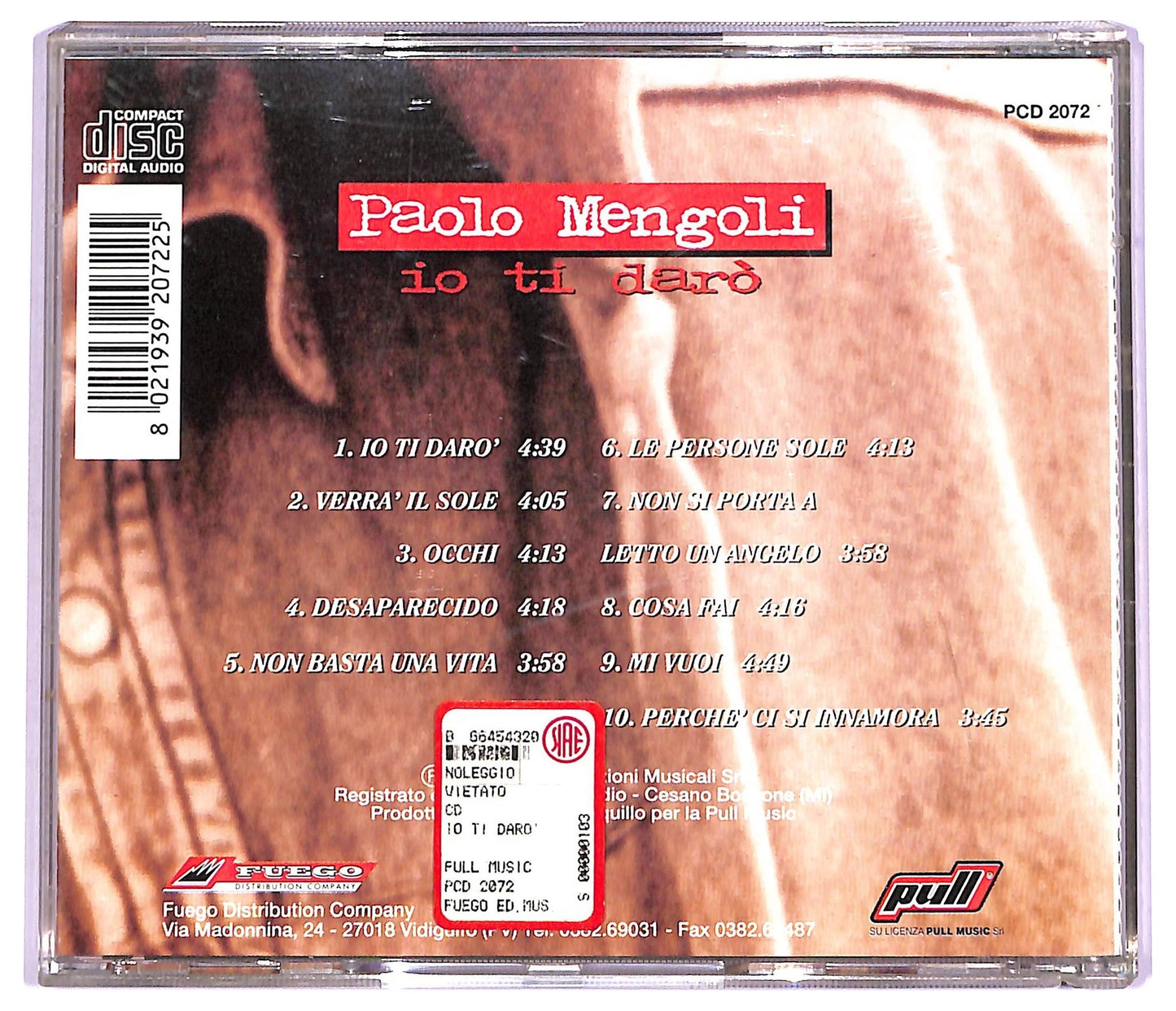EBOND Paolo Mengoli - Io TI Daro CD CD065964
