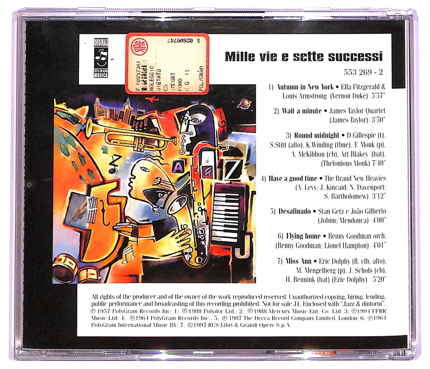 EBOND Antonio Carlos Jobim - Rio De Janiero - Anni '60-'70 CD CD066012