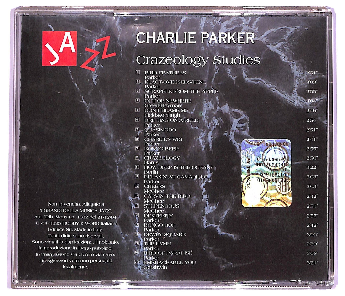 EBOND Charlie Parker - Crazeology Studies CD CD066017