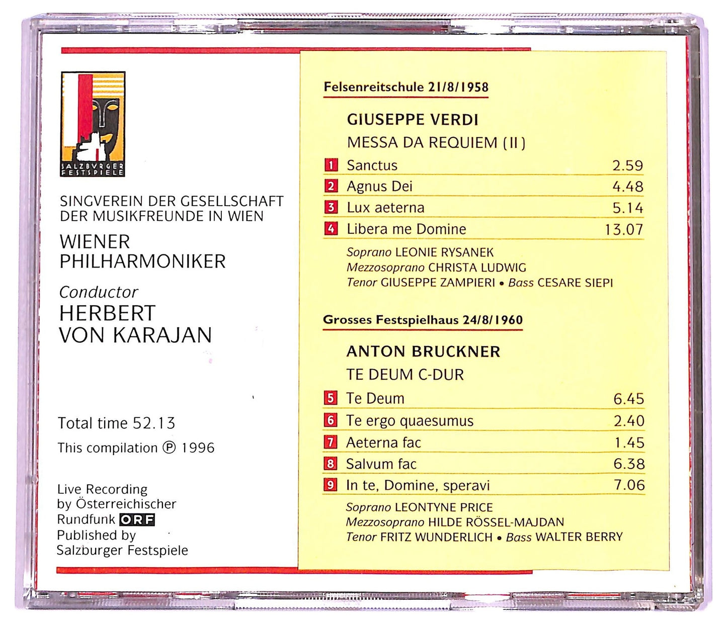 EBOND Verdi , Bruckner - Messa Da Requiem ( II ) Te Deum CD CD066018