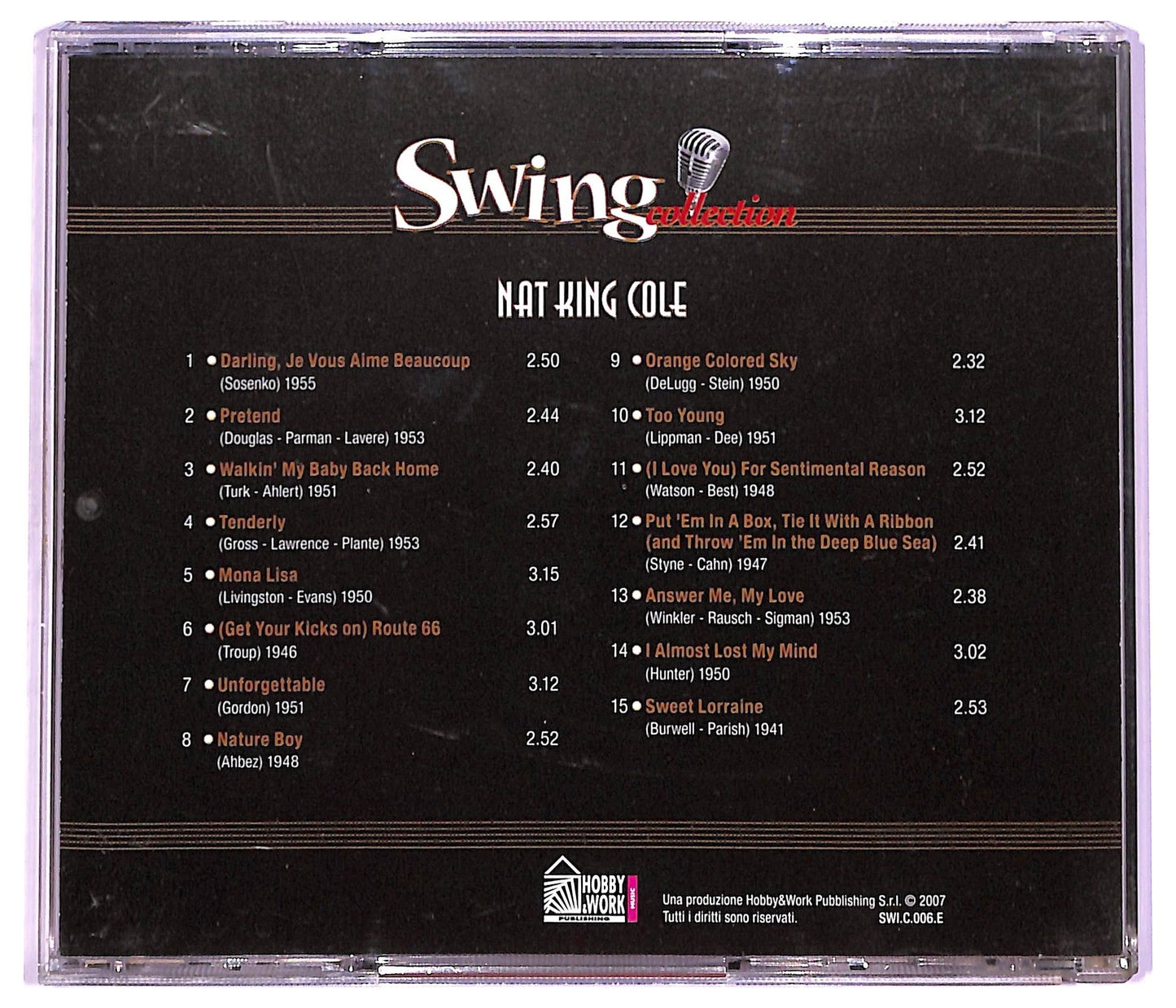 EBOND Nat King Cole - Nat King Cole - Swing Collection COMPILATION EDITORIALE JEWEL CASE CD CD066035
