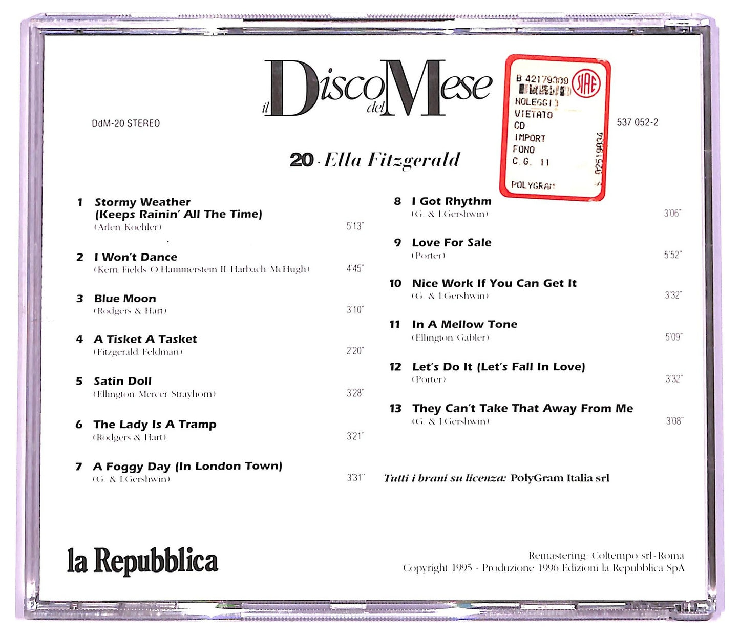 EBOND Ella Fitzgerald - Ella Fitzgerald CD CD066046