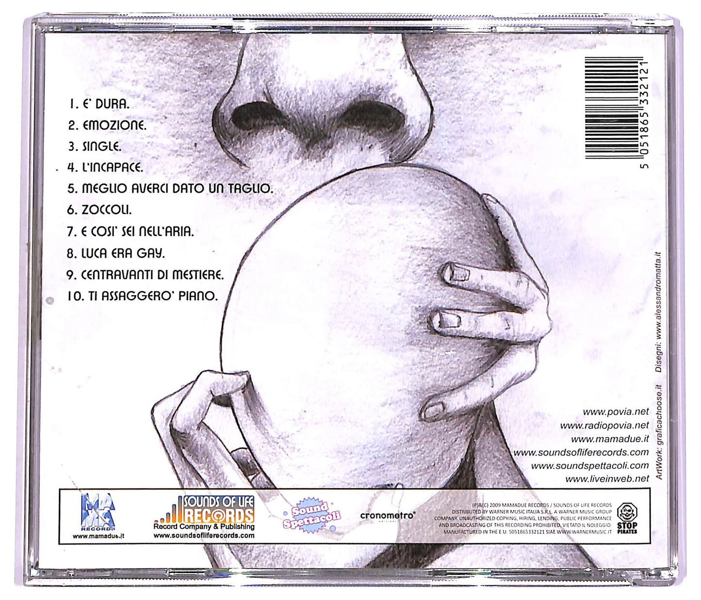 EBOND Povia - Centravanti Di Mestiere ALBUM JEWEL CASE CD CD066128