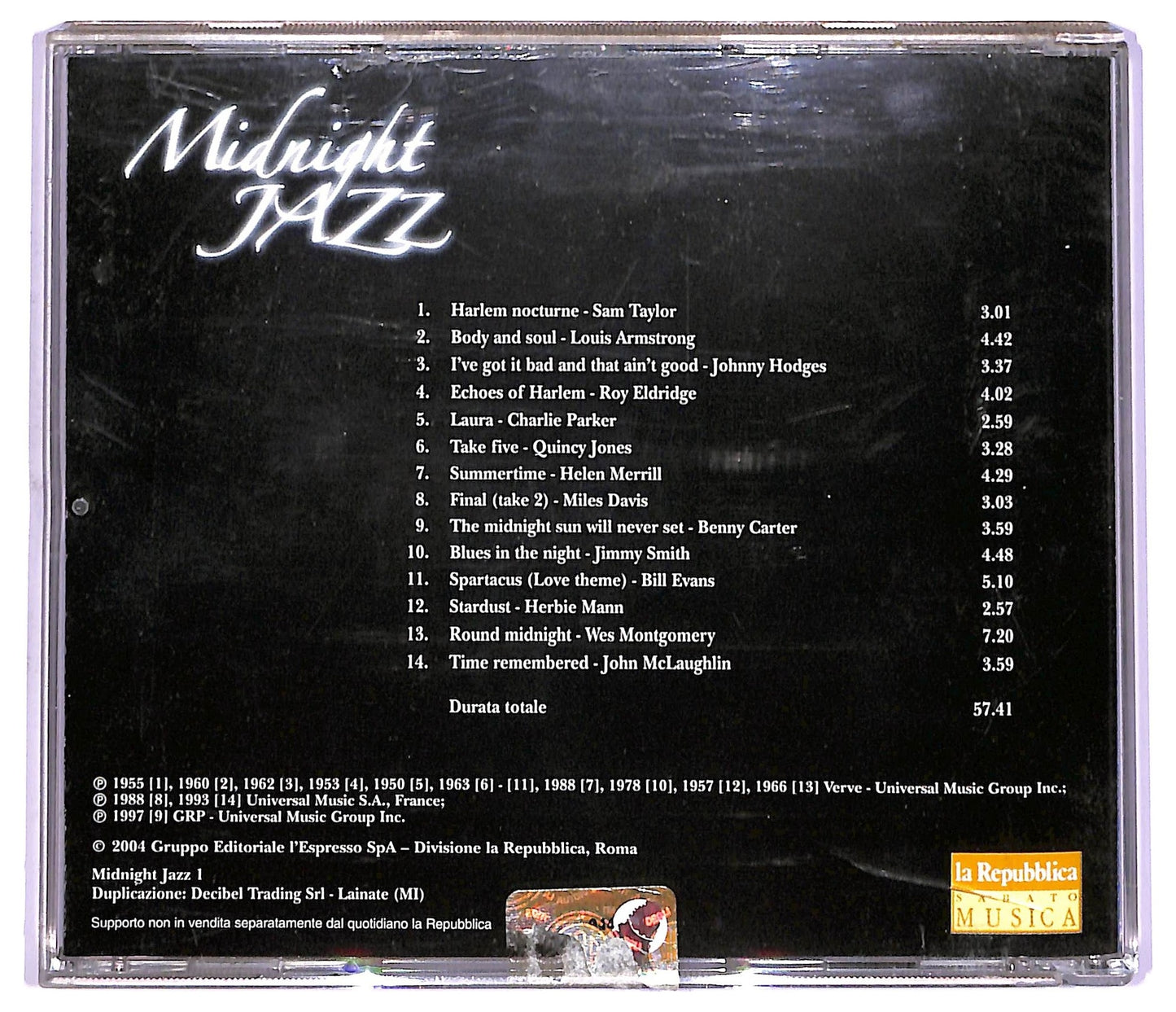 EBOND Various - Midnight Jazz - 1 COMPILATION EDITORIALE JEWEL CASE CD CD066213