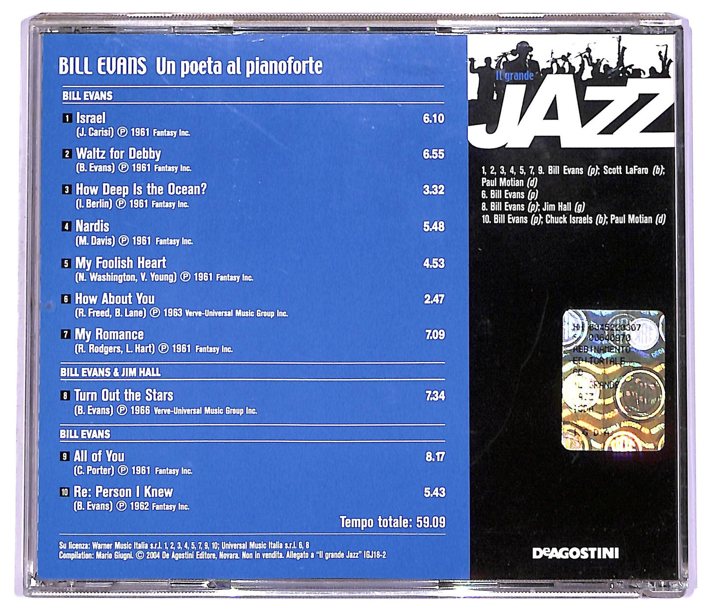 EBOND Bill Evans - un poeta al pianoforte CD CD066225