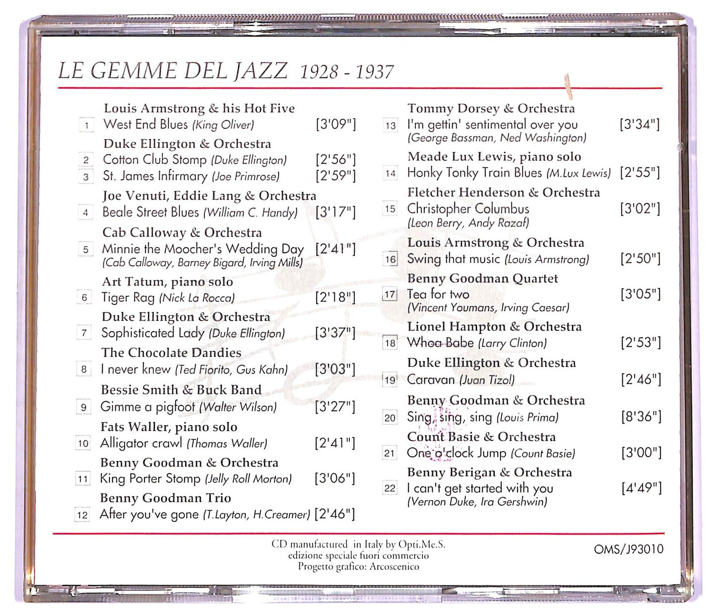 EBOND Various - Le Gemme del Jazz 1928-1937 CD CD066237
