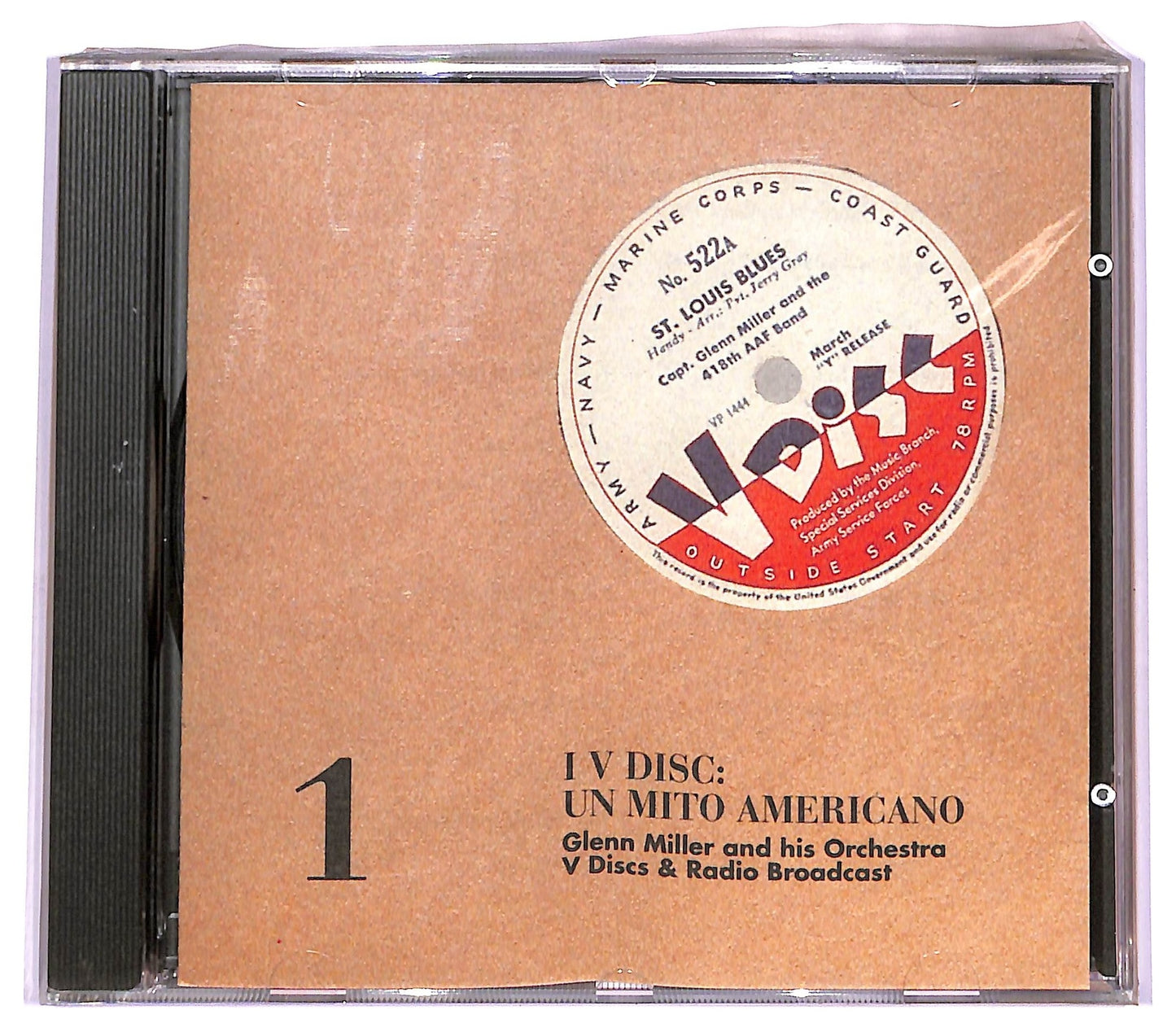 EBOND Various - I V Disc Un Mito Americano -Glenn Miller And His Orchestra - V Disc & Radio Broadcast COMPILATION EDITORIALE JEWEL CASE CD CD066262