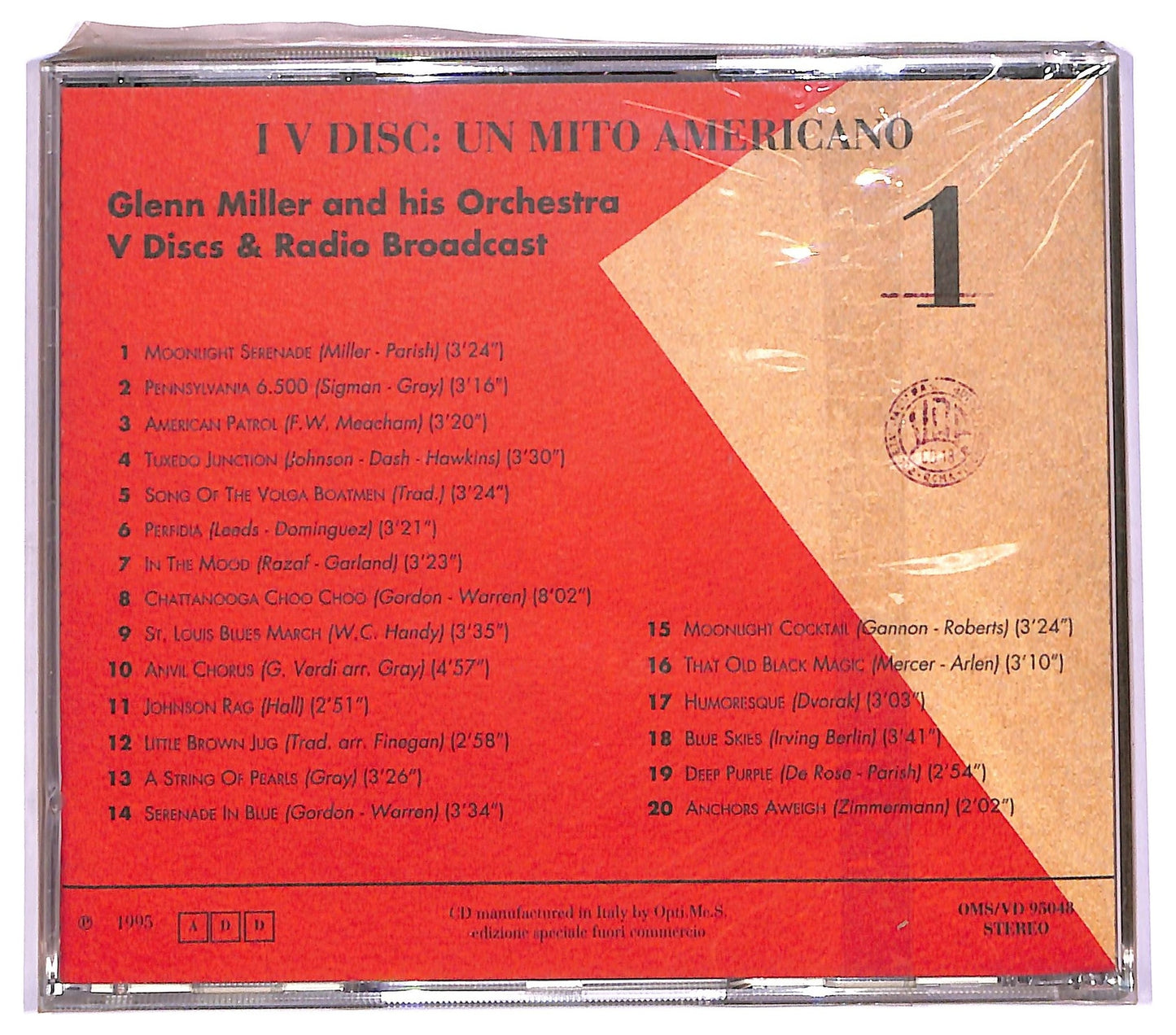 EBOND Various - I V Disc Un Mito Americano -Glenn Miller And His Orchestra - V Disc & Radio Broadcast COMPILATION EDITORIALE JEWEL CASE CD CD066262