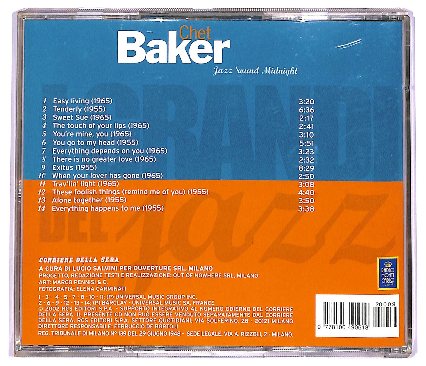 EBOND Chet Baker - Jazz 'Round Midnight COMPILATION EDITORIALE JEWEL CASE CD CD066303