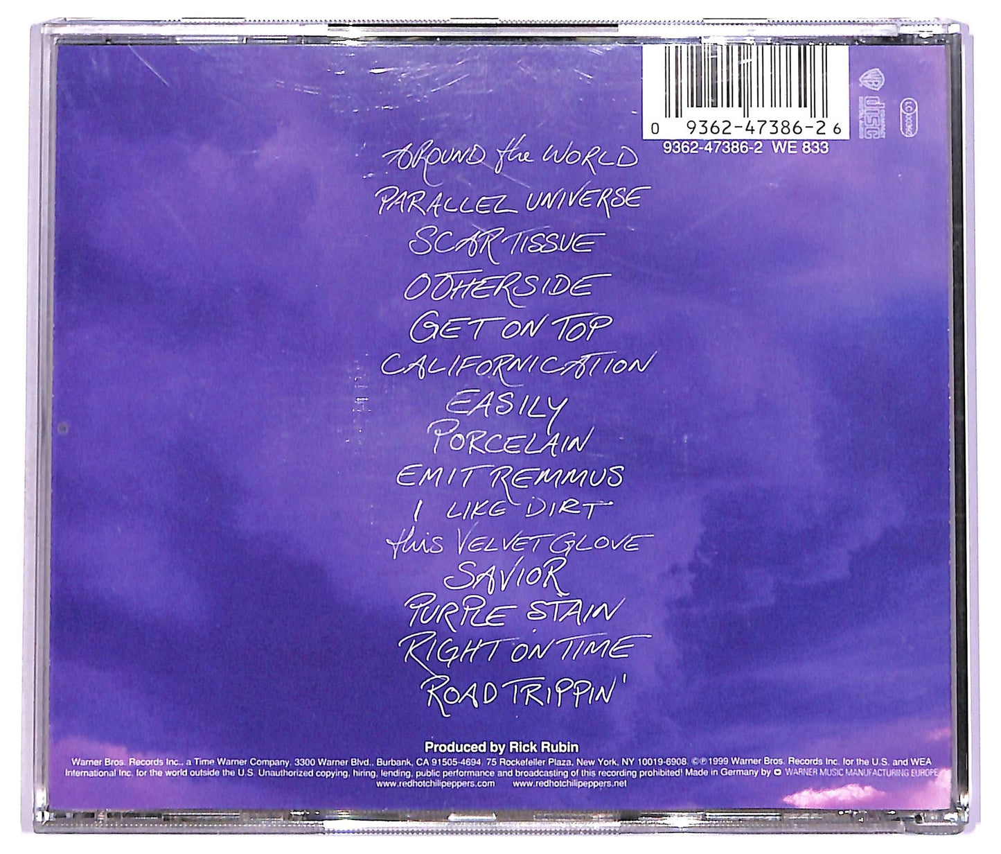 EBOND Red Hot Chili Peppers - Californication CD CD066324