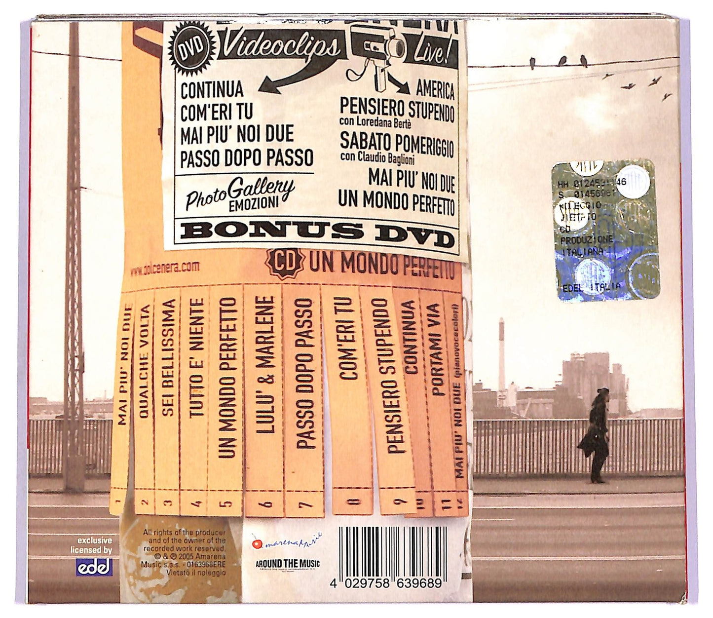EBOND Dolcenera - Un Mondo Perfetto + DVD ALBUM DIGIPACK CD CD066350