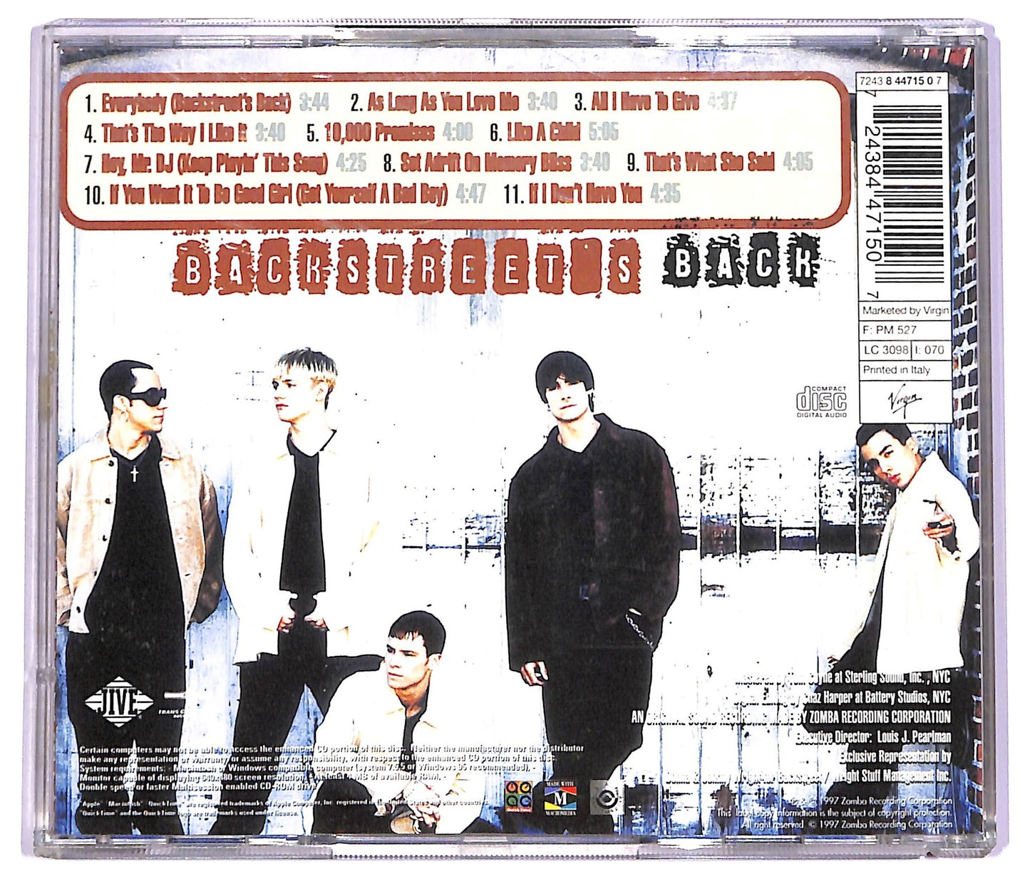 EBOND Backstreet Boys - Backstreet's Back ALBUM JEWEL CASE CD CD066356