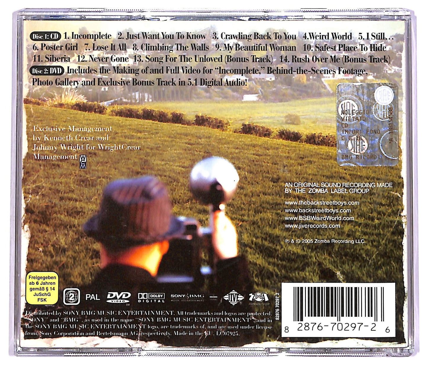 EBOND Backstreet Boys - Never Gone + DVD ALBUM JEWEL CASE CD CD066357