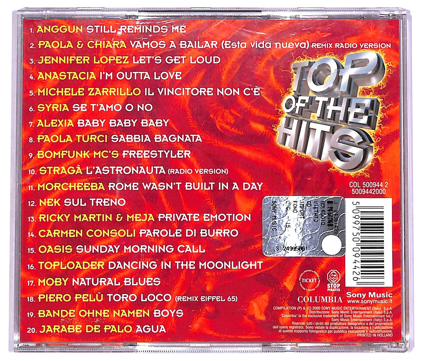 EBOND Various - Top Of The Hits COMPILATION JEWEL CASE CD CD066419