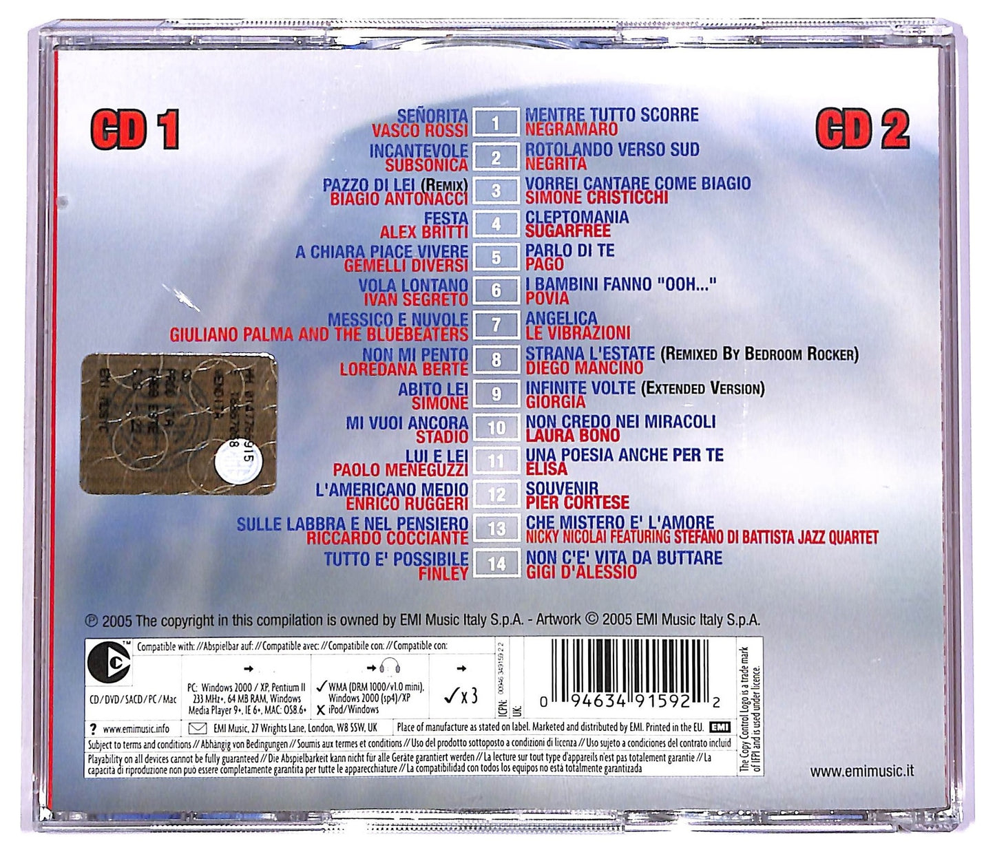 EBOND Various - All The Hits Now Italia 2006 COMPILATION JEWEL CASE CD CD066420