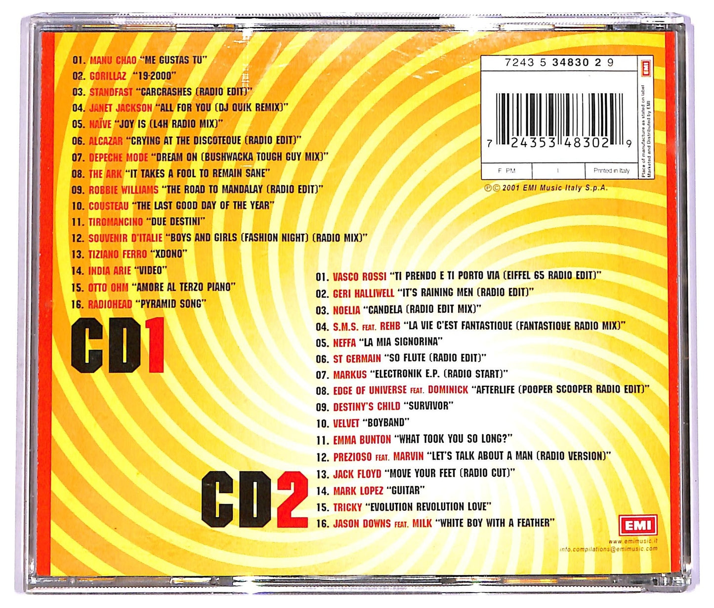 EBOND Various - All The Hits Now Estate 2001 ( 2cd) COMPILATION JEWEL CASE CD066425