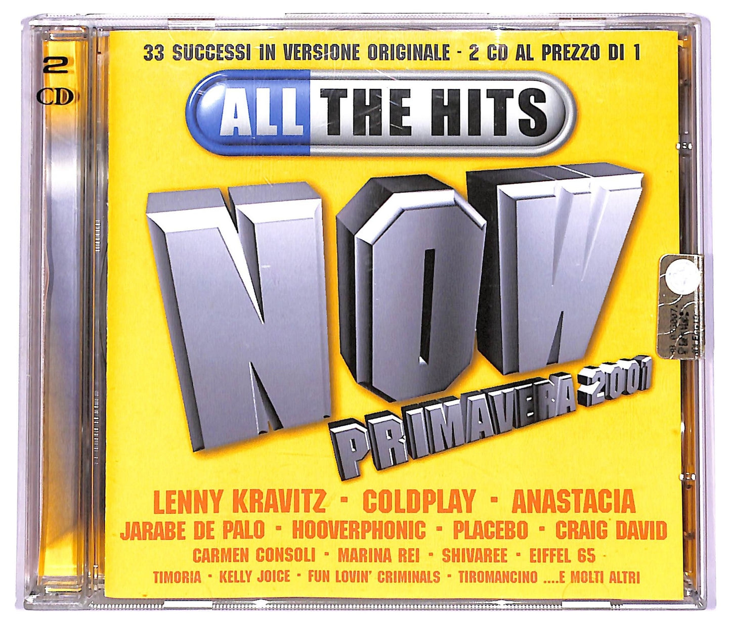 EBOND Various - All The Hits Now Primavera 2001 ( 2CD) COMPILATION JEWEL CASE CD066428