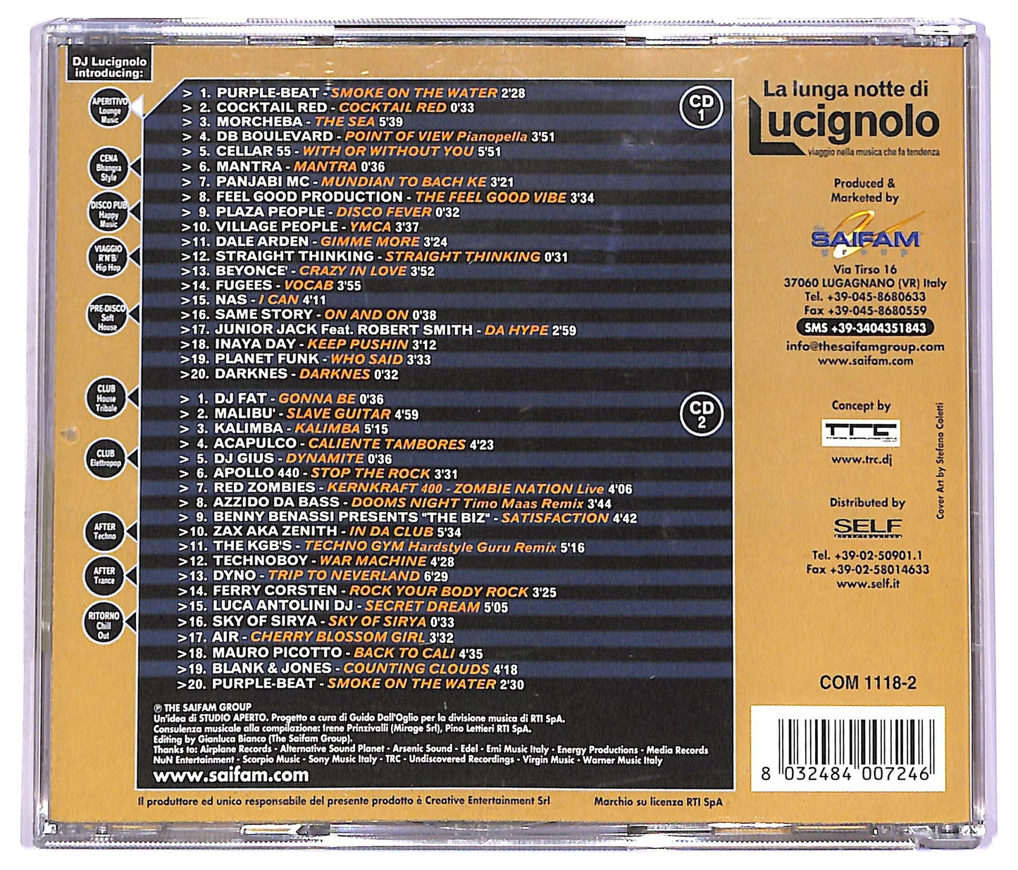 EBOND Various - La Lunga Notte Di Lucignolo COMPILATION JEWEL CASE CD CD066440