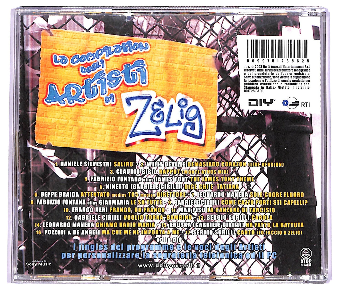 EBOND Various - La Compilation Degli Artisti Di Zelig JEWEL CASE CD CD066441